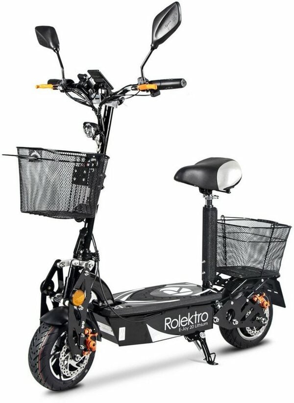 Bild 1 von Rolektro Sitzscooter Rolektro E-Joy 20 Lithium, 20 km/h, (mit Schutzblech), Schwarz