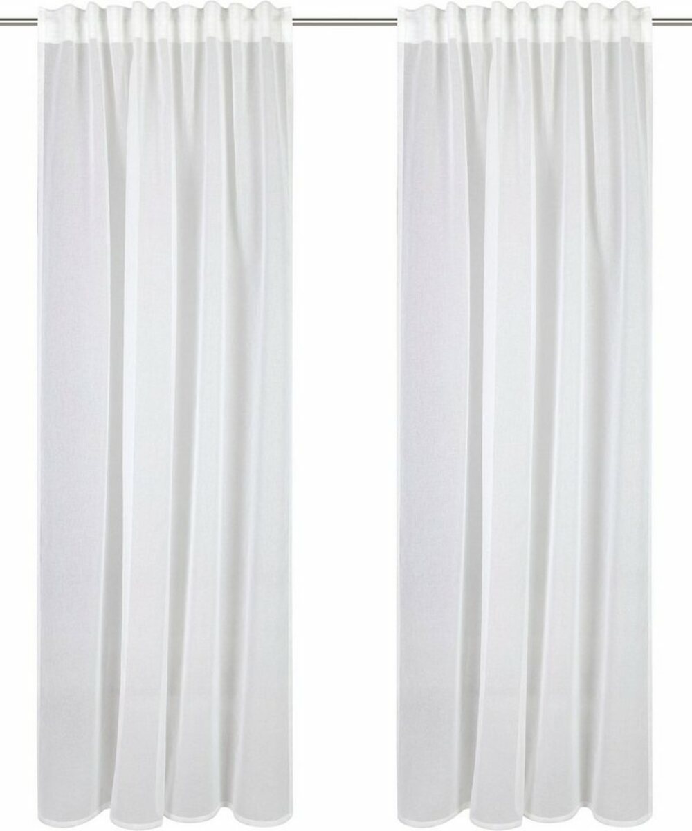 Bild 1 von Gardine Dolly, my home, Multifunktionsband (1 St), transparent, Transparent, Gewebt, Polyester, Weiß