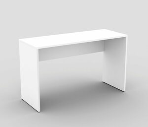 Helvetia Schreibtisch AGAPI, Breite 130, Computertisch im modernen Design & viel Arbeitsfläche, Weiß