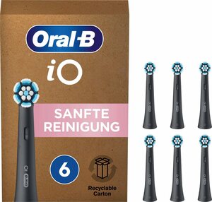 Oral-B Aufsteckbürste iO, sanfte Reinigung, Schwarz