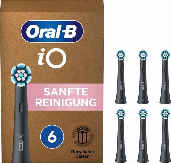 Bild 1 von Oral-B Aufsteckbürste iO, sanfte Reinigung, Schwarz