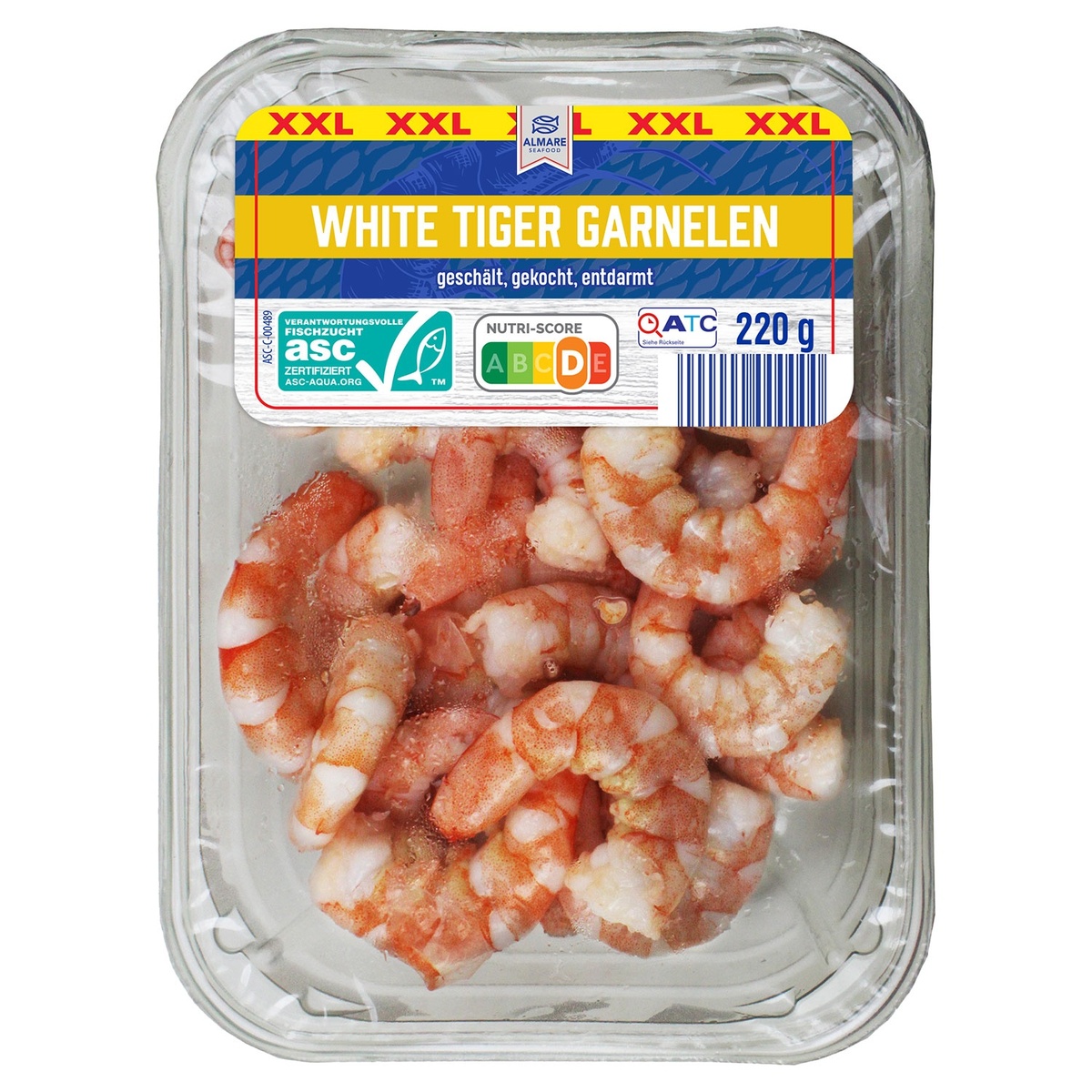 Bild 1 von ALMARE SEAFOOD White-Tiger-Garnelen 220 g