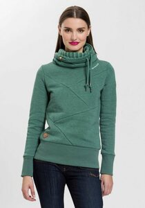 Ragwear Sweater VIOLLA mit hohem Stehkragen, Grün