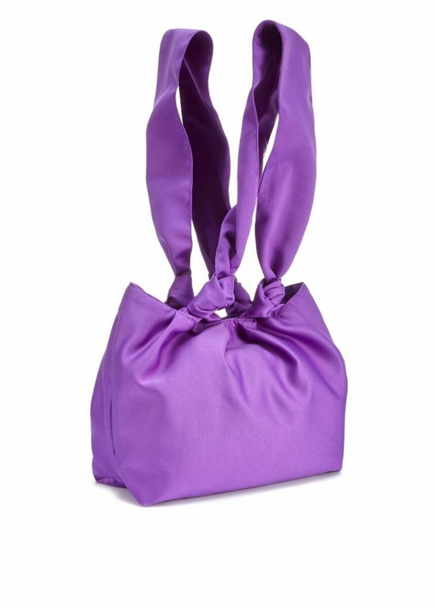 Bild 1 von LASCANA Umhängetasche, aus Satin in modischen Knallfarben, Handtasche, Abendtasche, Party, Lila