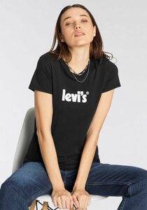 Levi's® T-Shirt THE PERFECT TEE Mit Markenschriftzug, Schwarz