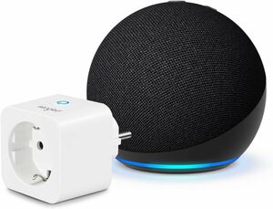 Echo Dot (5. Generation, 2022) | Anthrazit + Sengled Smart Plug, Funktionert mit Alexa - Smart Home-Einsteigerpaket