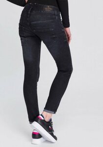 Herrlicher Slim-fit-Jeans PITCH SLIM REUSED umweltfreundlich dank der ISKO New Technology, Schwarz