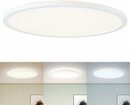 Bild 1 von My home LED Deckenleuchte Enno, CCT - über Fernbedienung, LED fest integriert, warmweiß - kaltweiß, dimmbar, CCT Farbtemperatursteuerung, 2500 Lumen, inkl. Fernbedienung, Weiß