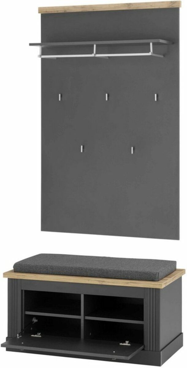 Bild 1 von Home affaire Garderoben-Set WESTMINSTER, (2-St), Grau