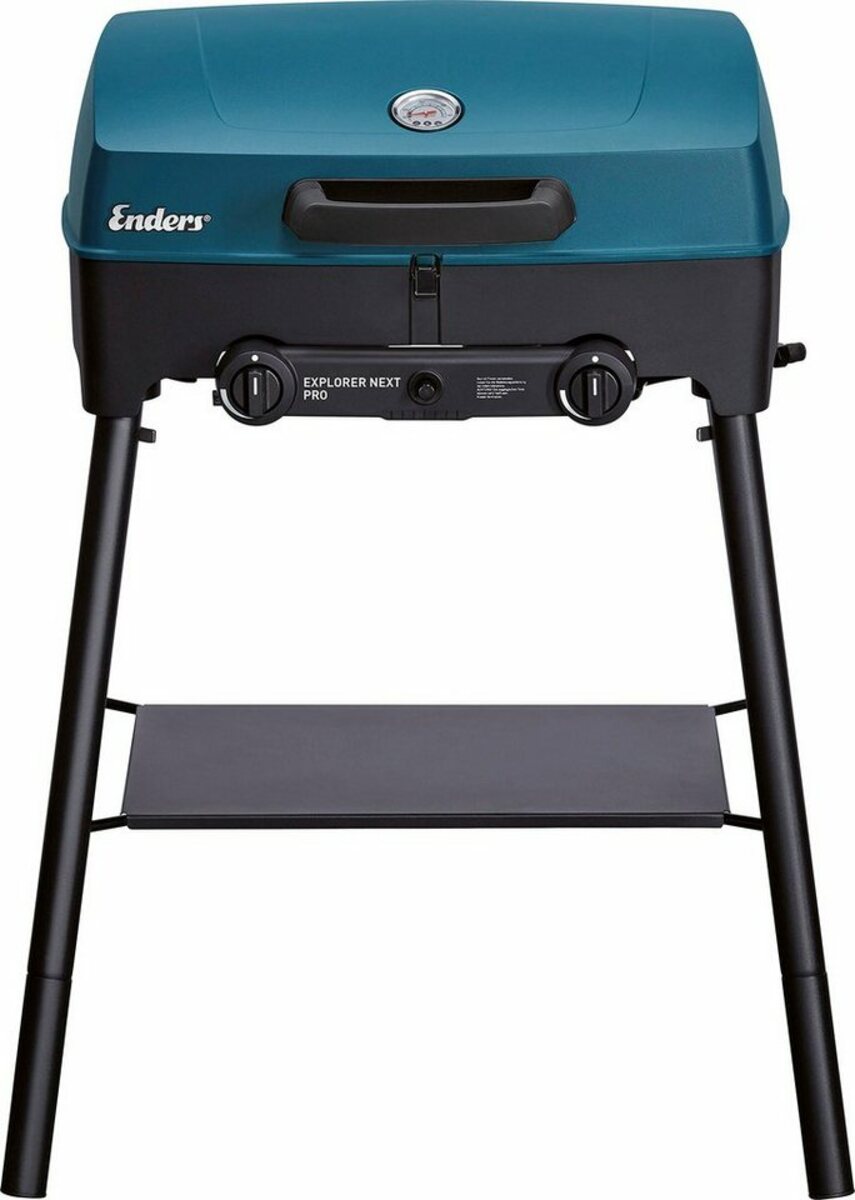 Bild 1 von Enders® Gasgrill Explorer Next Pro, BxTxH: 59x47x80 cm, Camping Grill, Blau|schwarz