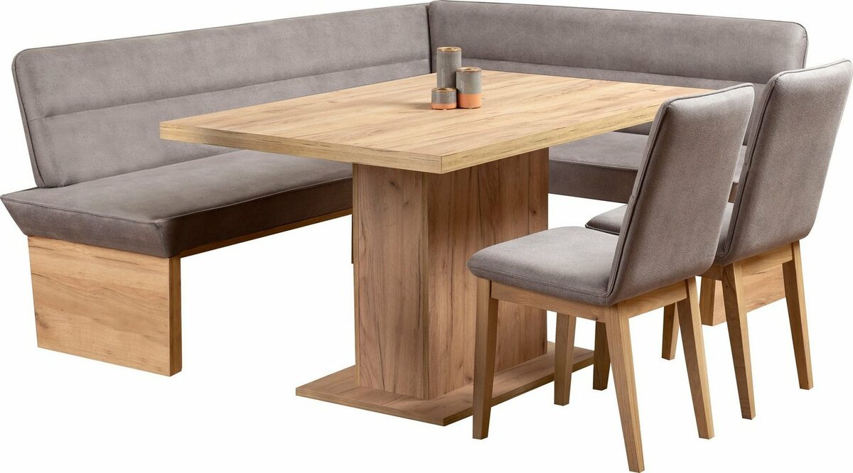 Bild 1 von Home affaire Eckbankgruppe Beluna + Cross, (4-tlg), Grau