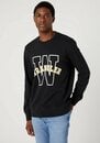 Bild 1 von Wrangler Sweatshirt Graphic Crew, Schwarz