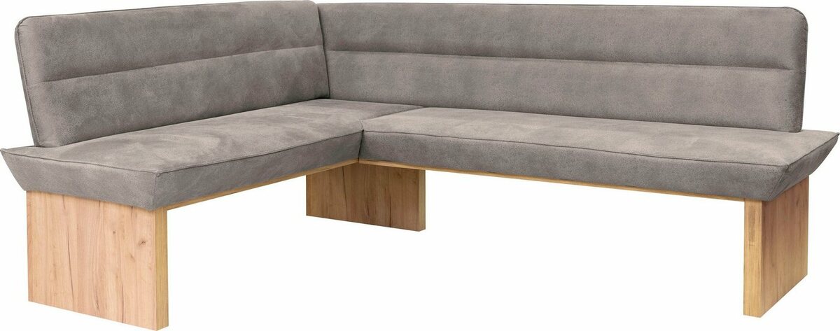 Bild 1 von Home affaire Eckbank Beluna, mit Wellenunterfederung im Sitz, Grau