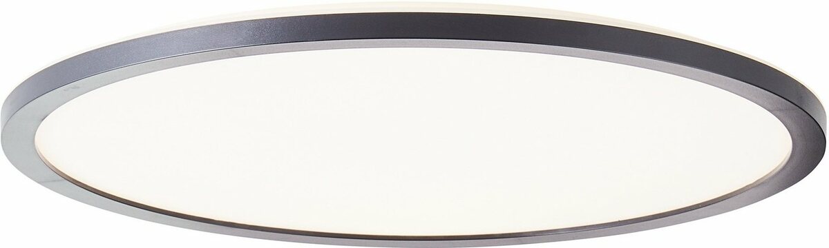 Bild 1 von My home LED Deckenleuchte Enno, CCT - über Fernbedienung, LED fest integriert, warmweiß - kaltweiß, dimmbar, CCT Farbtemperatursteuerung, 2400 Lumen, inkl. Fernbedienung, Schwarz