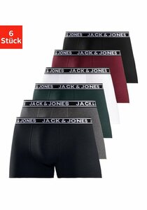 Jack & Jones Boxer (Packung, 6-St) Großpackung, Grau|schwarz|weiß