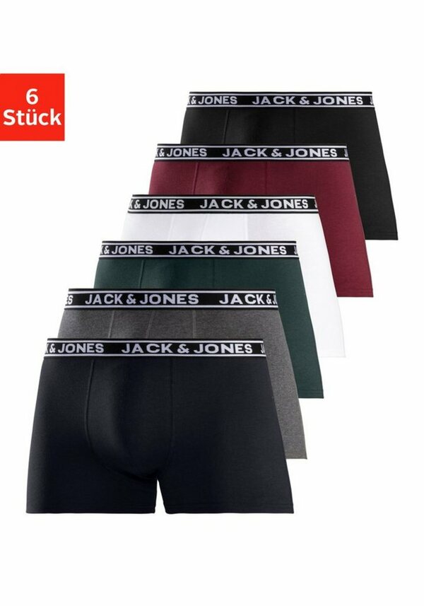 Bild 1 von Jack & Jones Boxer (Packung, 6-St) Großpackung, Grau|schwarz|weiß