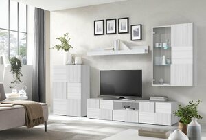 LC Wohnwand Dama, (Set, 4-St), Weiß