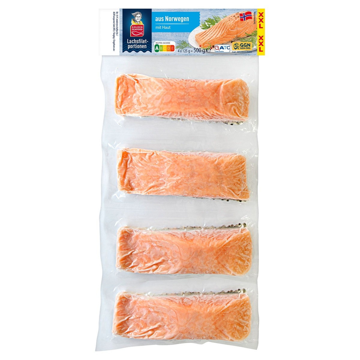 Bild 1 von GOLDEN SEAFOOD Lachsfiletportionen 500 g