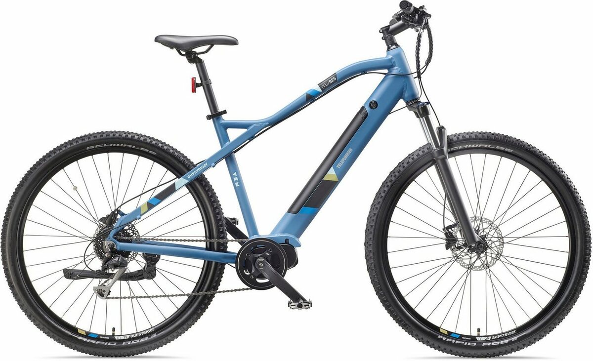 Bild 1 von Telefunken E-Bike Aufsteiger M925, 8 Gang Shimano Acera Schaltwerk, Kettenschaltung, Mittelmotor, 504 Wh Akku, Blau