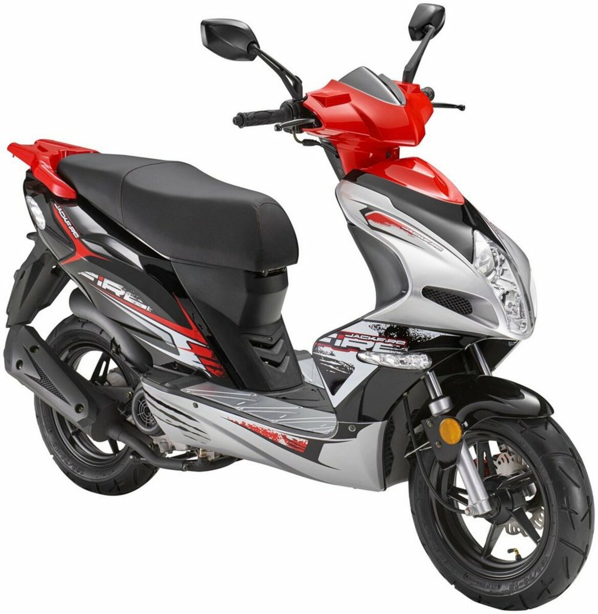 Bild 1 von Luxxon Motorroller Jackfire, 49,6 ccm, 45 km/h, Euro 5, Silberfarben