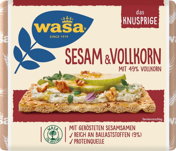 Bild 1 von Wasa Sesam&Vollkorn (200 g)