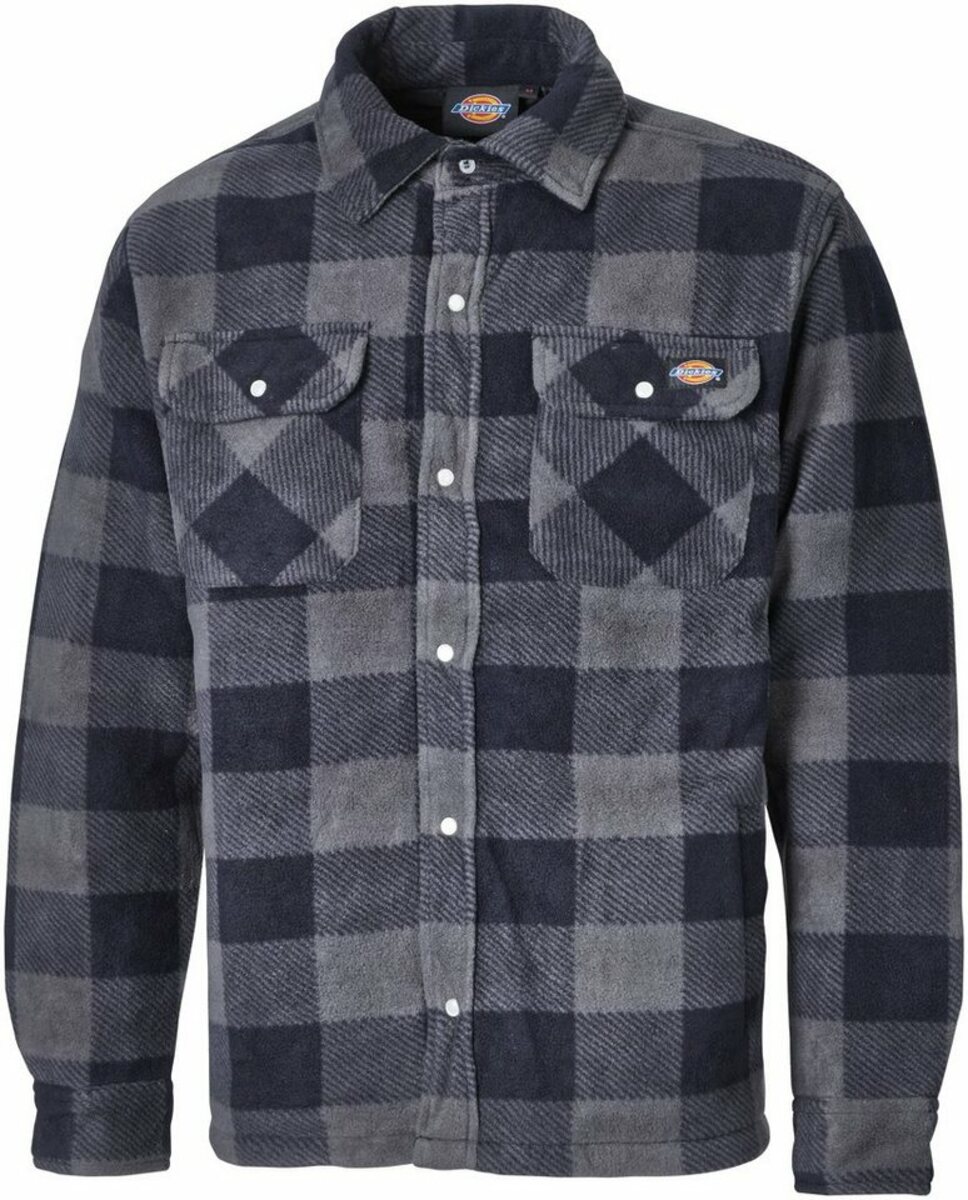 Bild 1 von Dickies Thermohemd Portland warm gefüttert aus Polarfleece, mit 2 Brusttaschen, Blau|schwarz