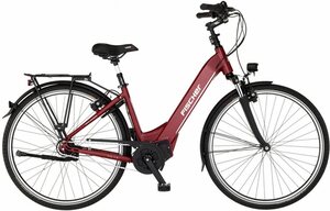 FISCHER Fahrrad E-Bike CITA 5.0i - Sondermodell 504 44, 7 Gang Shimano NEXUS Schaltwerk, Mittelmotor, 504 Wh Akku, Rot
