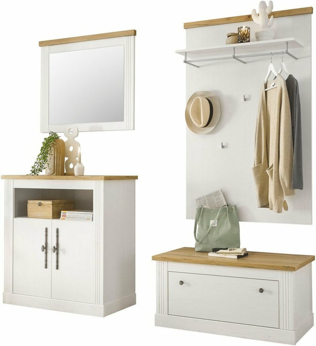 Bild 1 von Home affaire Garderoben-Set Westminster, (4-St), Weiß