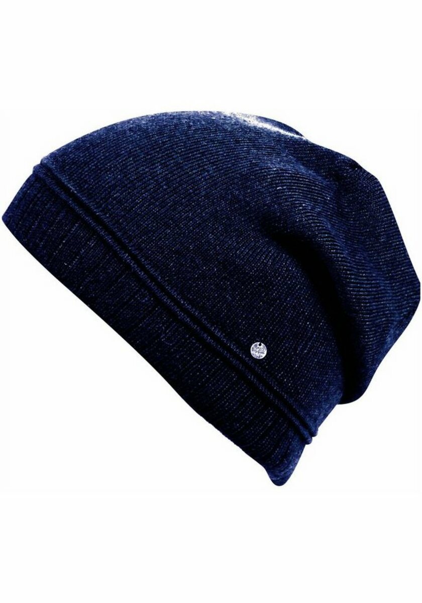 Bild 1 von Capelli New York Beanie Feiner Rippenstrick, Oversize-Look, Blau