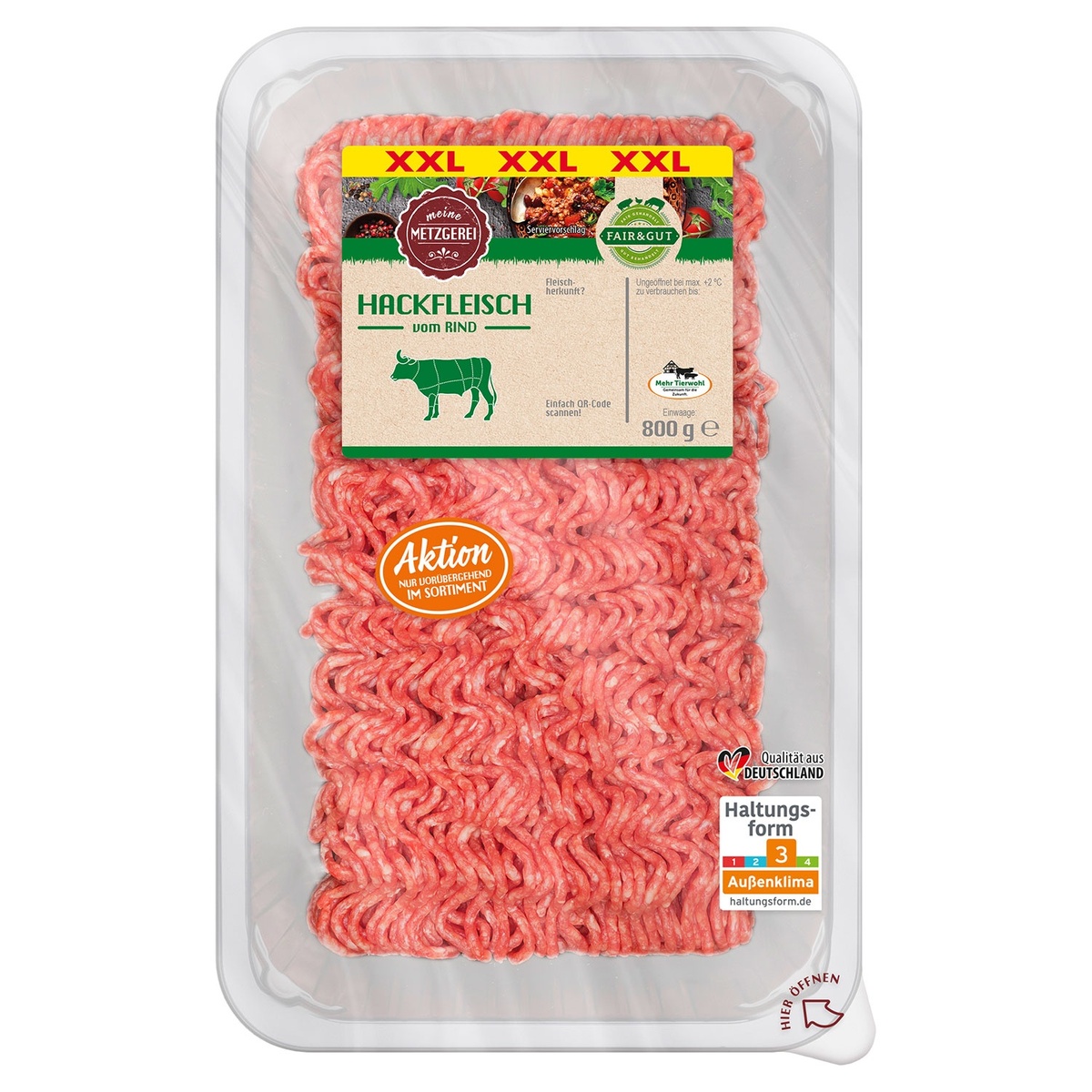 Bild 1 von FAIR & GUT Hackfleisch 800 g