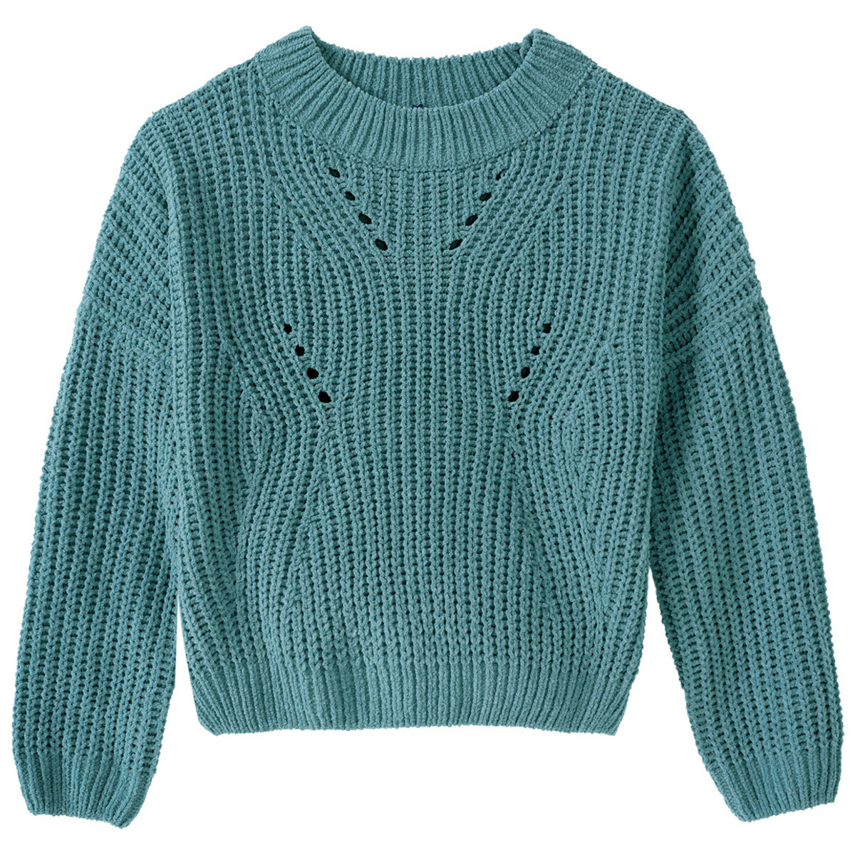 Bild 1 von Mädchen Chenille-Pullover TÜRKIS