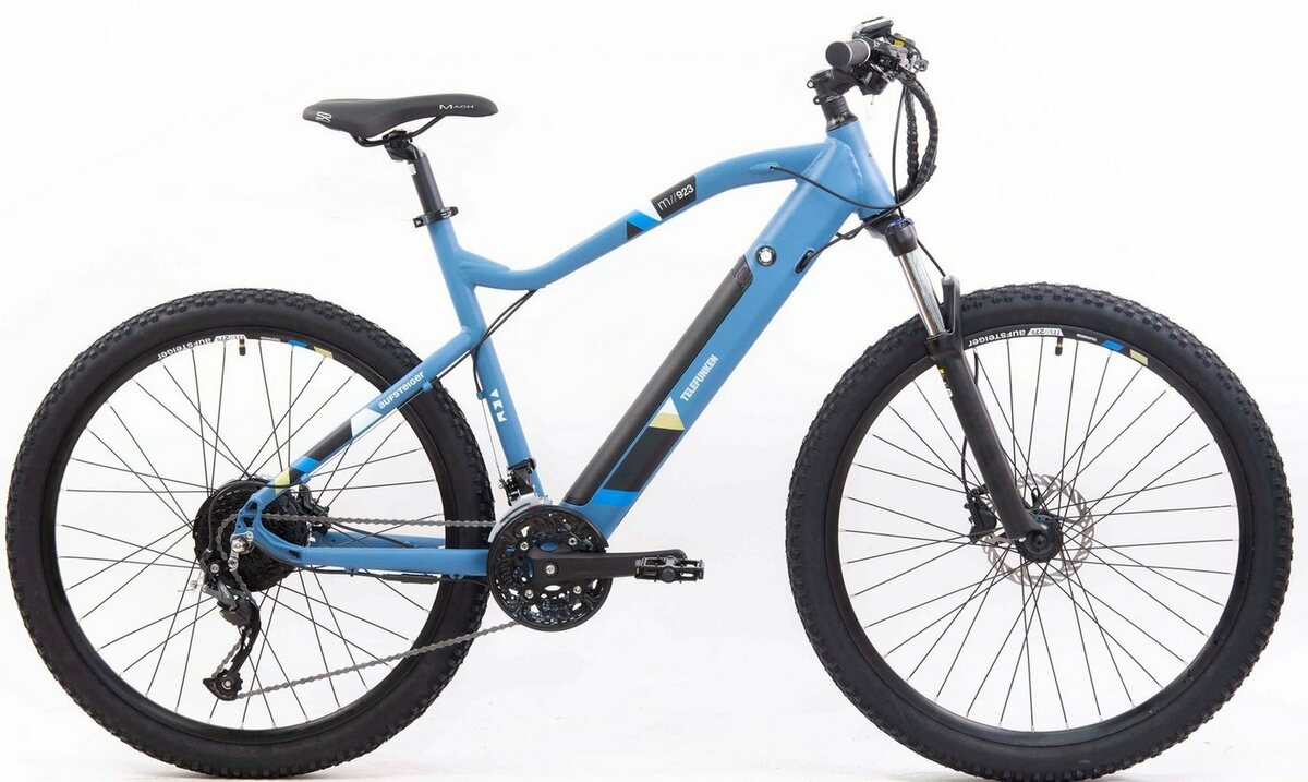 Bild 1 von Telefunken E-Bike Aufsteiger M923, 27 Gang Shimano Altus Schaltwerk, Kettenschaltung, Heckmotor, 417,6 Wh Akku, Blau