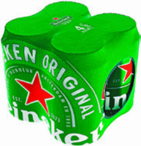 Heinecken Bier 4 x 0,33 Liter