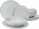 Bild 1 von CreaTable Tafelservice Geschirr-Set Chef Collection (12-tlg), 6 Personen, Porzellan, Teller Set, weiß, nordisches Design, 12 Teile, für 6 Personen, Weiß