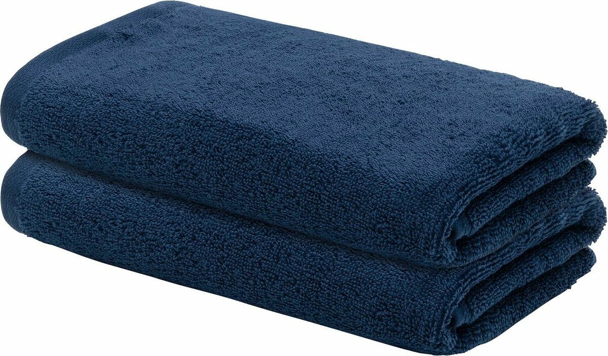 Bild 1 von LOOKS by Wolfgang Joop Gästehandtücher LOOKS, Frottier (2-St), mit Logobestickung, Blau