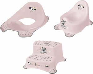 Keeeper Töpfchen Minnie, rosa, (Set, 3-tlg), Kinderpflege-Set - Töpfchen, Toilettensitz und Tritthocker, Rosa