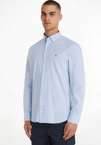 Tommy Hilfiger TAILORED Langarmhemd CL-W SOLID OXFORD RF SHIRT mit Button-Down Kragen, Blau