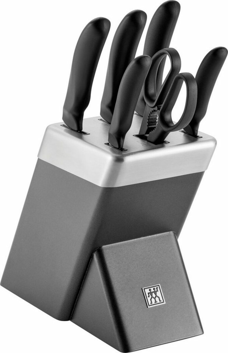 Bild 1 von Zwilling Messerblock Style (7tlg), selbstschärfend, KiS Technologie, Eisgehärtete FRIODUR Klingen, Grau