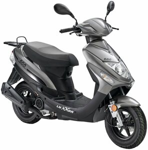 Luxxon Motorroller ECO, 49,6 ccm, 45 km/h, Euro 5, Schwarz|silberfarben