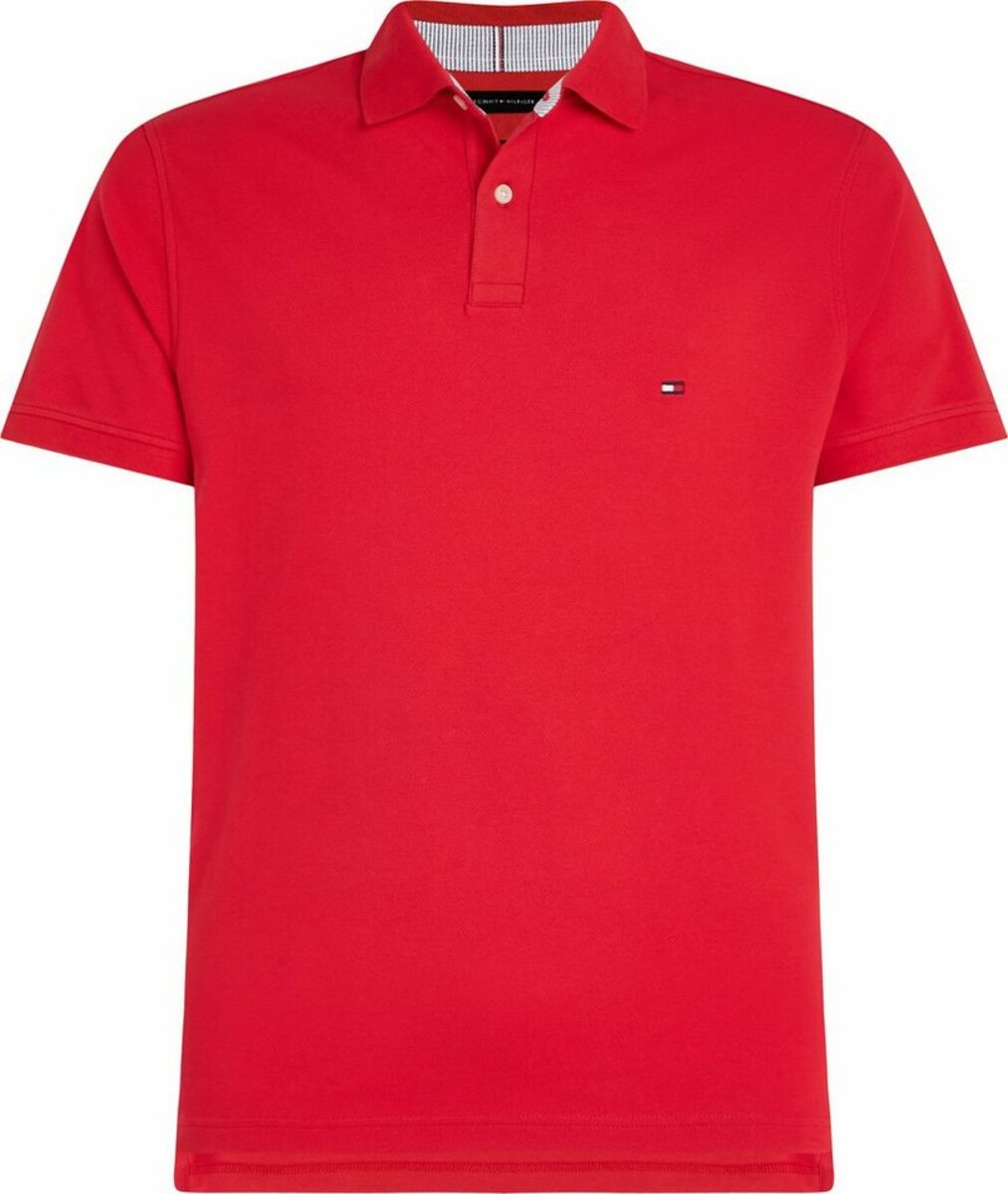 Bild 1 von Tommy Hilfiger Poloshirt 1985 REGULAR POLO mit Tommy Hilfiger Kontraststreifen innen am Kragen, Rot