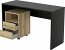 Bild 1 von Helvetia Büro-Set Agapi, (Set, 2-St), bestehend aus Schreibtisch und Rollcontainer im modernen Design, Schwarz