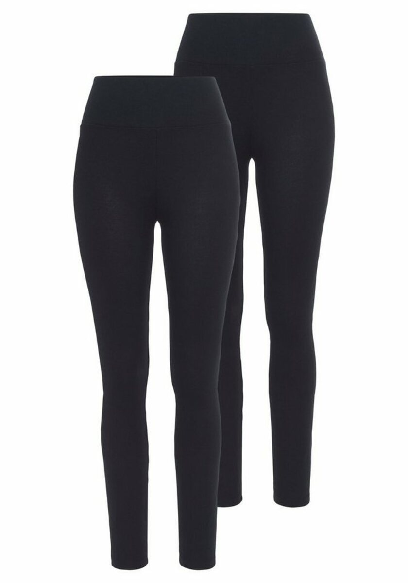 Bild 1 von Boysen's 7/8-Leggings aus gerippter Ware, Schwarz