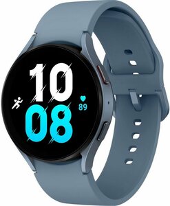Samsung Galaxy Watch 5 44mm BT Smartwatch (3,46 cm/1,4 Zoll, Wear OS by Samsung), Fitness Uhr, Fitness Tracker, Gesundheitsfunktionen, Blau