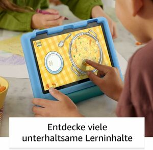 Fire HD 8 Kids-Tablet, 8-Zoll-HD-Display, für Kinder von 3 bis 7 Jahren, 2 Jahre Sorglos-Garantie, kindgerechte Hülle, 32 GB (2022), blau