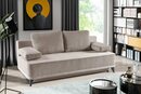 Bild 1 von WERK2 Schlafsofa Rosso, 2-Sitzer Sofa und Schlafcouch mit Federkern & Bettkasten, Beige|gelb