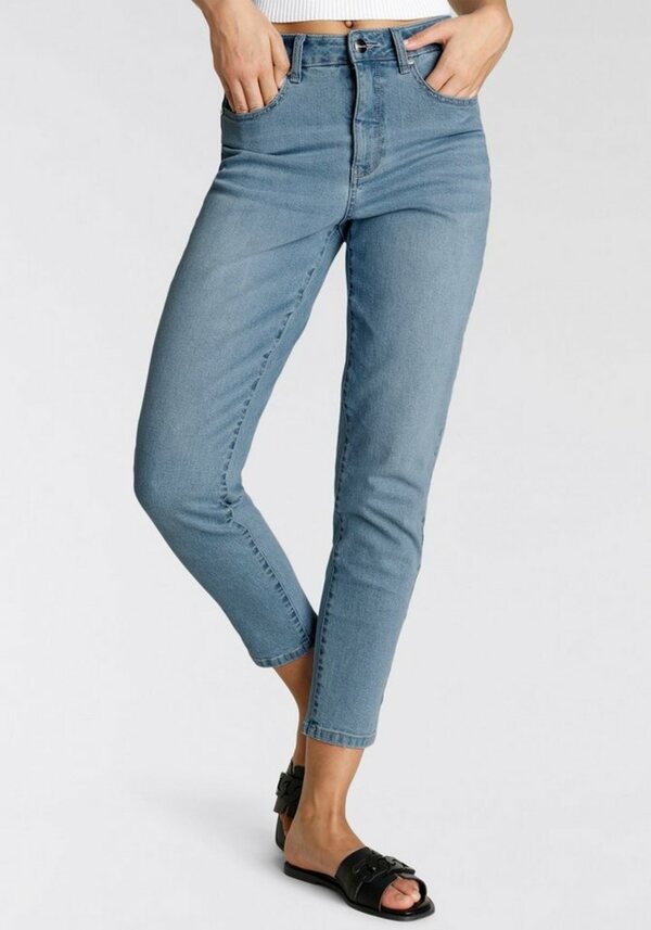 Bild 1 von Tamaris Mom-Jeans mit hohem Bund, Blau