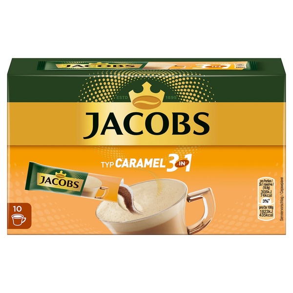 Bild 1 von JACOBS®  Sticks Typ Caramel 3 in 1, 169 g