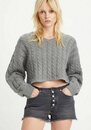 Bild 1 von Levi's® Wollpullover RAE CROPPED SWEATER mit Zopfmuster - super kurz geschnitten, Grau