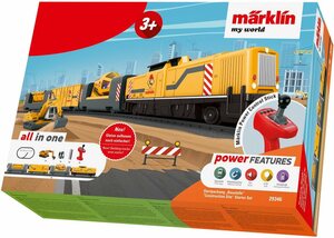 Märklin Modelleisenbahn-Set Märklin my world - Startpackung Baustelle - 29346, Spur H0, mit Licht- und Soundeffekten, Gelb|grau