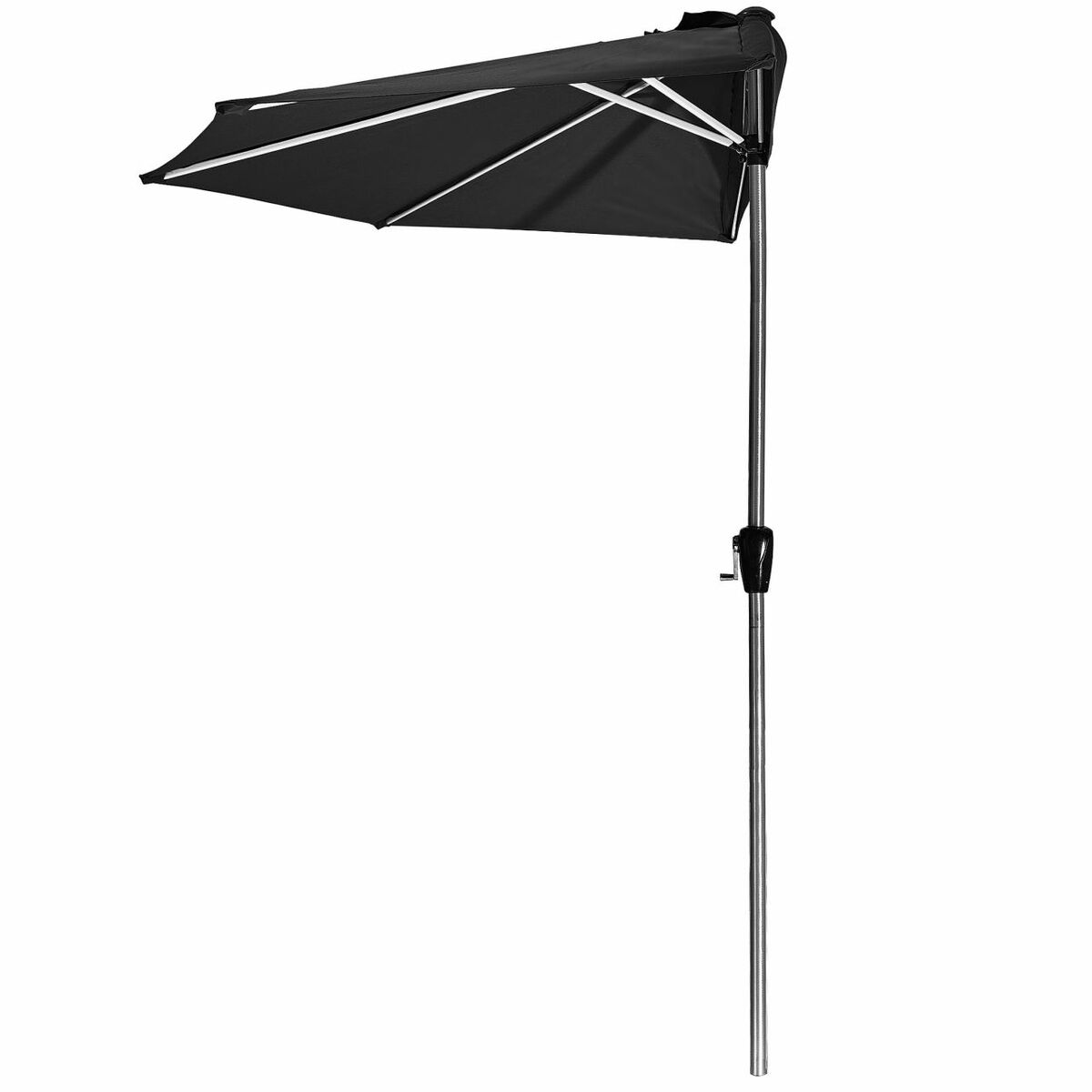 Bild 1 von AMARE Luxus Sonnenschirm 270 x 135 x 235 cm (B x T x H) Aluminium Schaft 38 mm poliert mit transpare